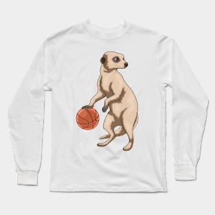 Meerkat Basketball player Basketball Long Sleeve T-Shirt